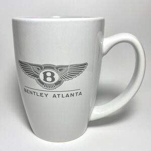 Bentley Atlanta Coffee Mug Cup White Gray B Logo 16 Oz Ceramic Luxury Car